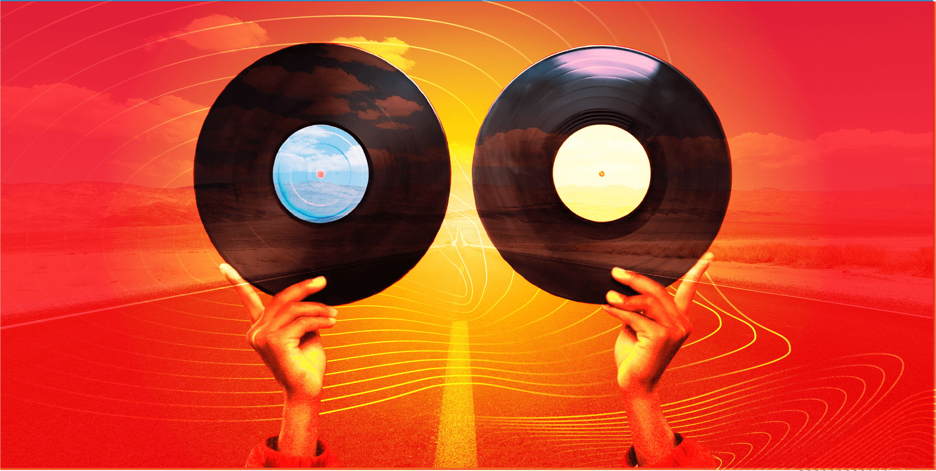 Musicians collaborating with vinyl records