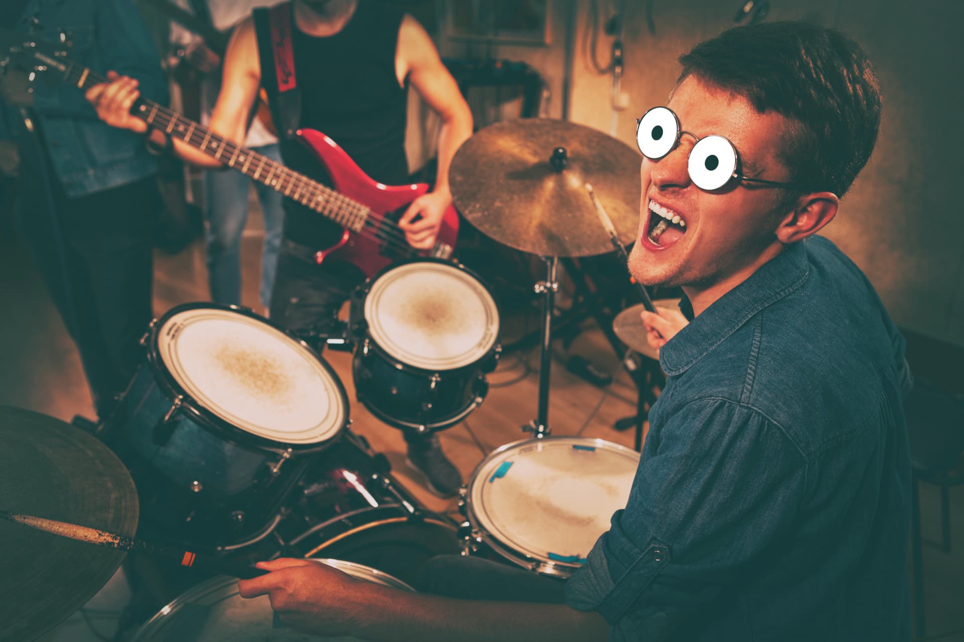 Musicians performing